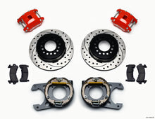 Wilwood D154 P/S P-B Kit Drilled-Red Chevy C-10 2.42 Offset 5-lug