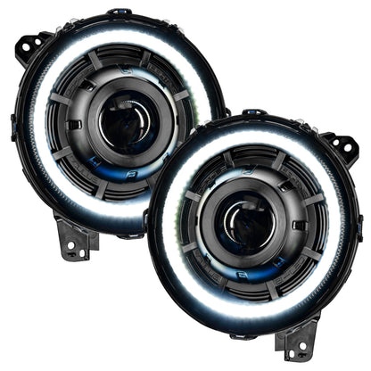 Oracle Jeep JL/Gladiator JT Oculus Bi-LED Projector Headlights - Amber/White Switchback