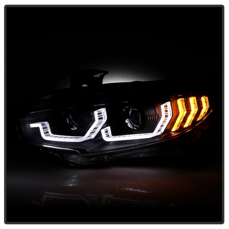 
                      
                        Spyder Honda Civic 16- 2DR/4DR/Hatchback Projector Headlights - Black PRO-YD-HC16SI-SEQGR-BK
                      
                    