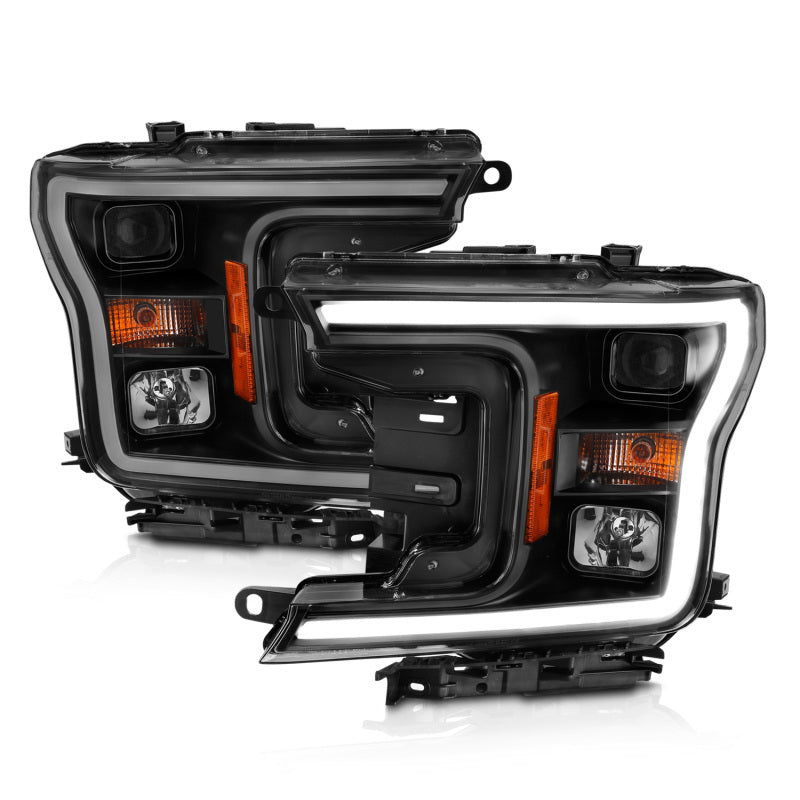 
                      
                        ANZO 2018-2019 Ford F-150 Projector Plank Style H.L. Black Amber (Without Switchback)
                      
                    