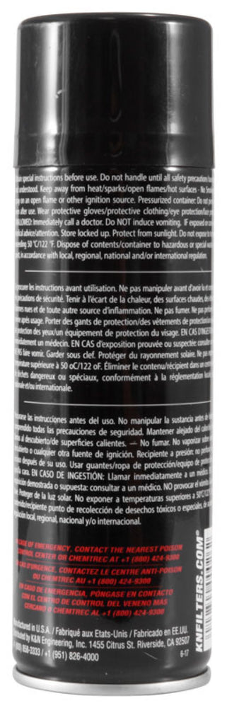
                      
                        K&N 6.5 OZ Aerosol Spray Air Filter Oil
                      
                    