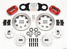 Wilwood Dynapro Dust-Boot Front Kit 12.19in Red 1965-1969 Mustang Disc & Drum Spindle