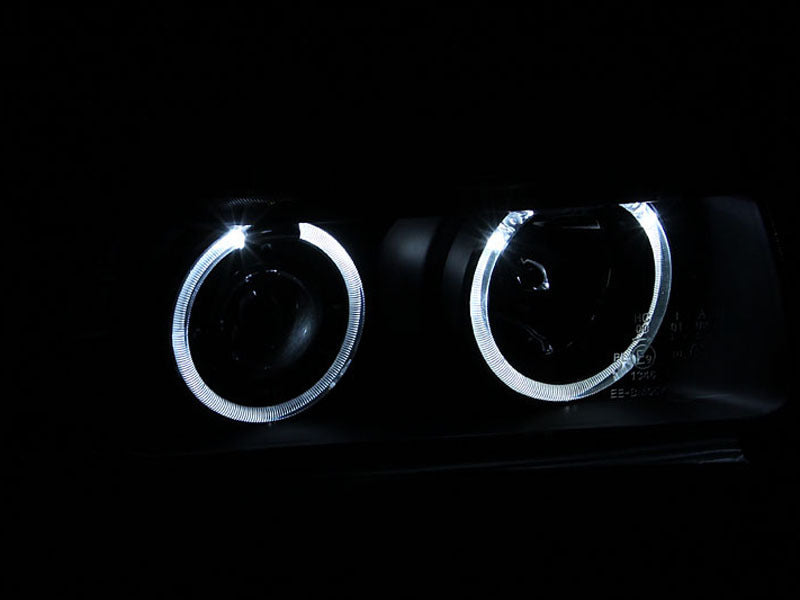 
                      
                        ANZO 1992-1998 BMW 3 Series E36 Projector Headlights w/ Halo Black (CCFL) G2
                      
                    