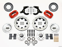 Wilwood Forged Dynalite Front Kit 11.75in Drilled Red 55-57 Chevy