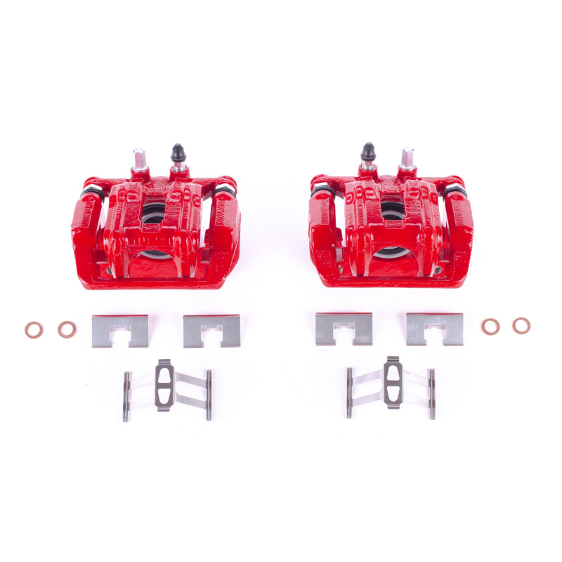 
                      
                        Power Stop 05-06 Honda CR-V Rear Red Calipers w/Brackets - Pair
                      
                    