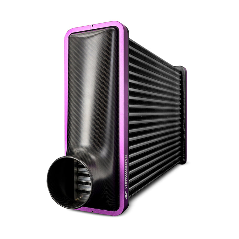 
                      
                        Mishimoto Universal Carbon Fiber Intercooler - Gloss Tanks - 525mm Silver Core - S-Flow - C V-Band
                      
                    