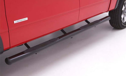 Lund 10-17 Dodge Ram 2500 Crew Cab 4in. Oval Straight Steel Nerf Bars - Black