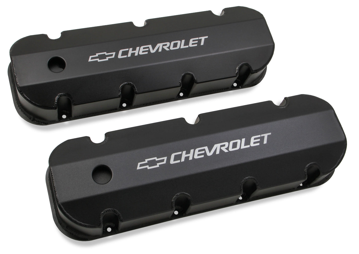 HOLLEY GM LICENSED VALVE COVER - TRACK SERIES - BBC - FABRICATED ALUMINUM