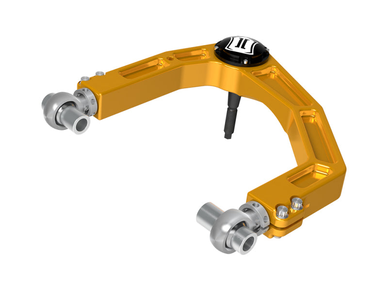 
                      
                        ICON 2024 Toyota Tacoma Billet Upper Control Arm w/ Delta Joint Pro - Gold Anodized
                      
                    