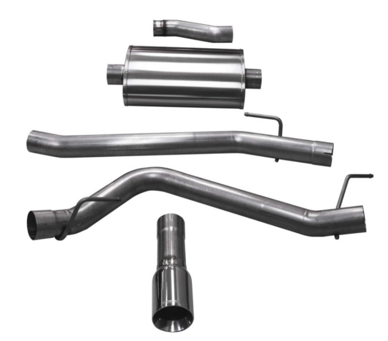 Corsa 2020-2025 Jeep Gladiator JT 3.6L Single Side Exit Cat-Back Exhaust w/ Single 4in PolishedTip