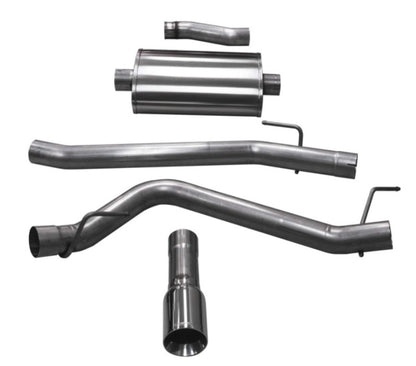 Corsa 2020-2025 Jeep Gladiator JT 3.6L Single Side Exit Cat-Back Exhaust w/ Single 4in PolishedTip