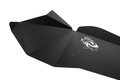 Fishbone Offroad 07-18 Jeep Wrangler JK Logo Aluminum Inner Fenders - Black Powdercoat