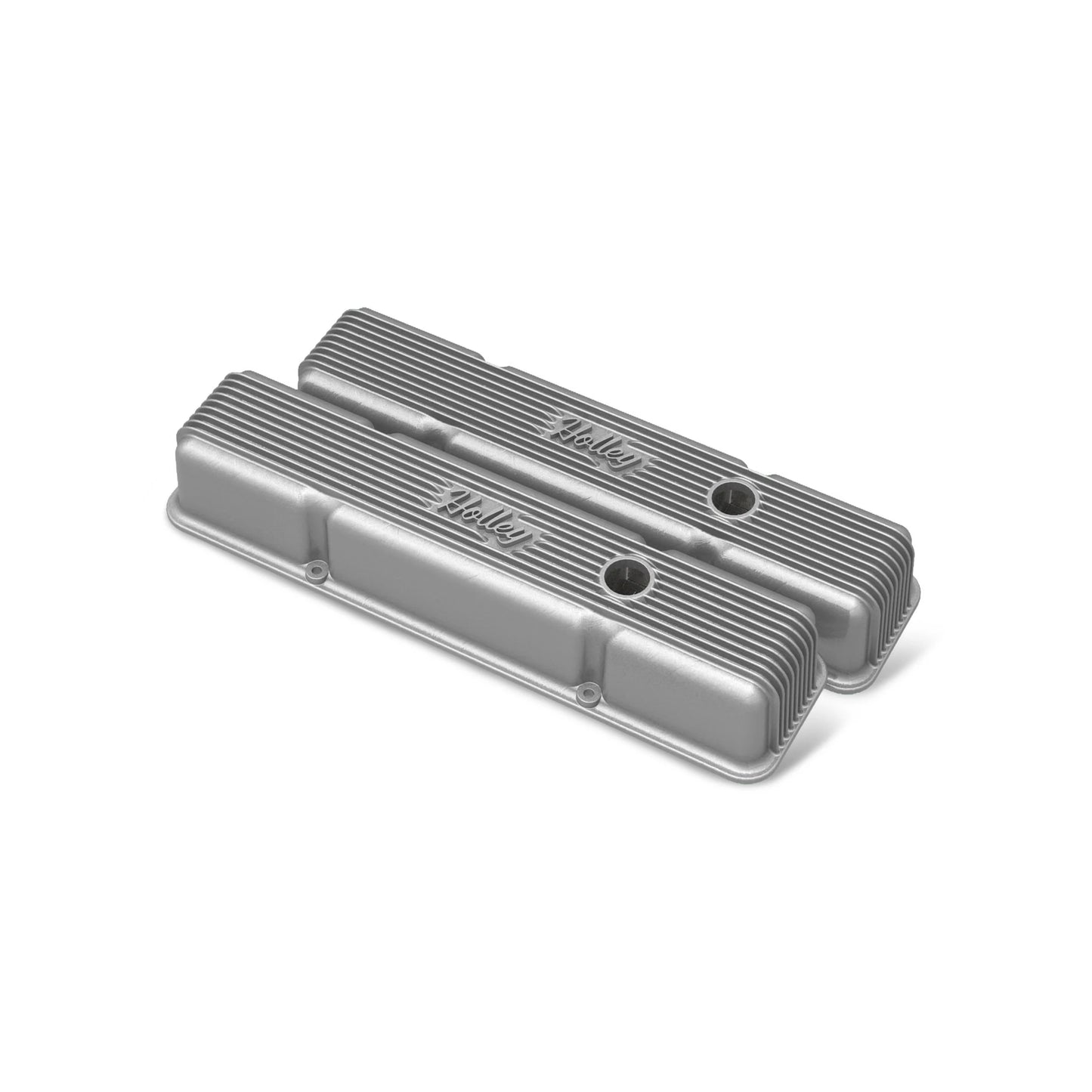 HOLLEY VALVE COVERS - VINTAGE SERIES - FINNED - SBC