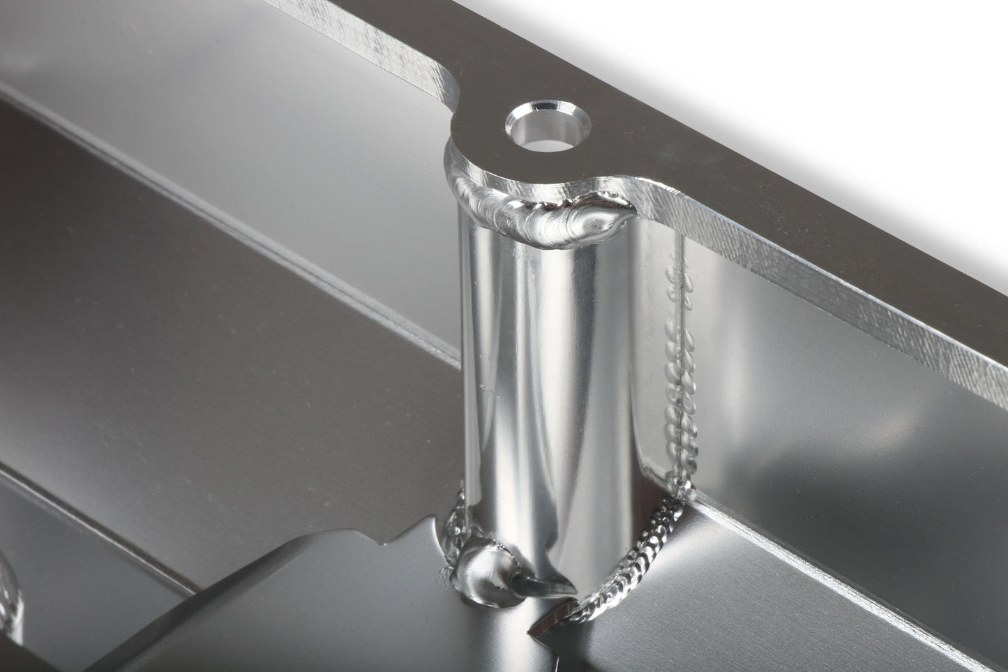 HOLLEY GM LICENSED VALVE COVER - TRACK SERIES - SBC - FABRICATED ALUMINUM - PERIMETER BOLT