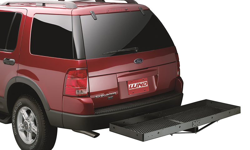 Lund Universal 20in X 60in Basic Cargo Carrier For 2in Hitches - Black