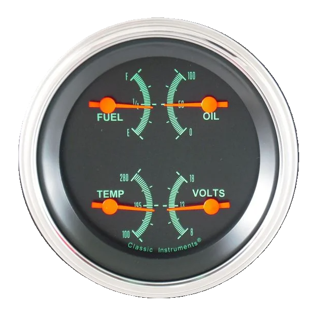 Classic Instruments G/Stock Quad Gauge (Fuel 240-33 Ohm) | Classic Instruments