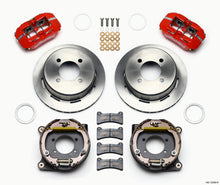 Wilwood Dynapro Low-Profile 11.00in P-Brake Kit - Red Ford 7.5in Rear 2.80 Offset - 4-Lug