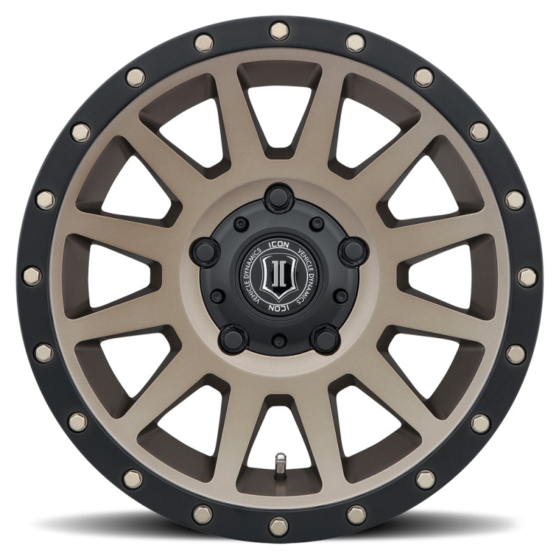 
                      
                        ICON Compression 17x8.5 5x150 25mm Offset 5.75in BS 110.1mm Bore Bronze Wheel
                      
                    