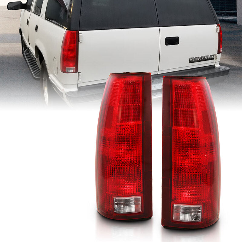 
                      
                        ANZO 1988-1999 Chevy C1500 Taillight Red/Clear Lens w/ Circuit Board(OE Replacement)
                      
                    