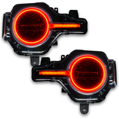 Oracle 21-22 Ford Bronco Headlight Halo Kit w/DRL Bar - Base Headlights -w/RF Cntrl