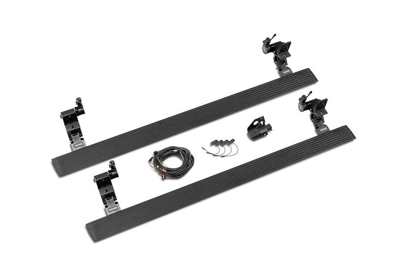 Go Rhino 22-23 Toyota Tundra Double Cab 4dr E-BOARD E1 Electric Running Board Kit - Tex. Blk