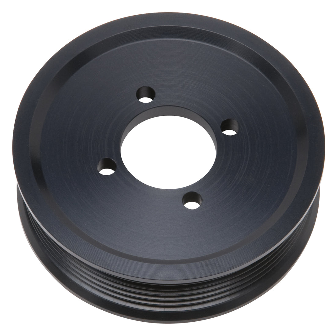 Edelbrock Competition Supercharger Pulley #15824 3.875 in. 6-Rib, Black Anodized Edelbrock