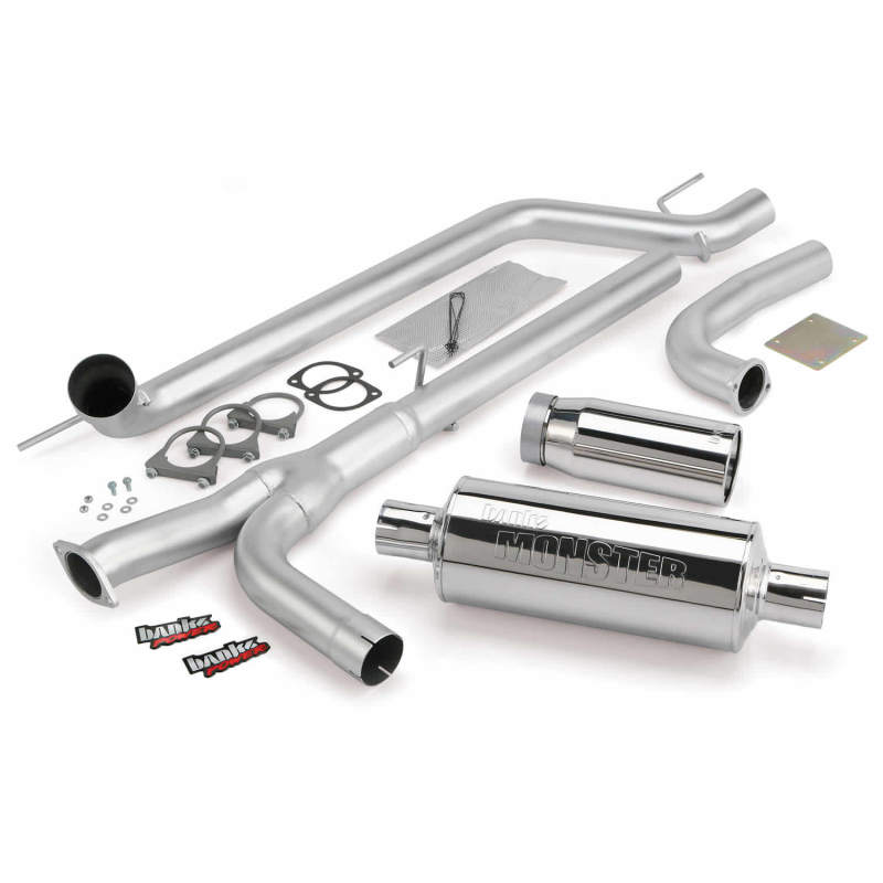 Banks Power 04-14 Nissan 5.6L Titan (All) Monster Exhaust System - SS Single Exhaust w/ Chrome Tip