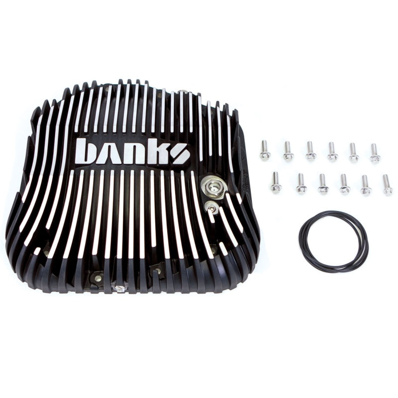 Banks 85-19 Ford F250/ F350 10.25in 12 Bolt Black Milled Differential Cover Kit