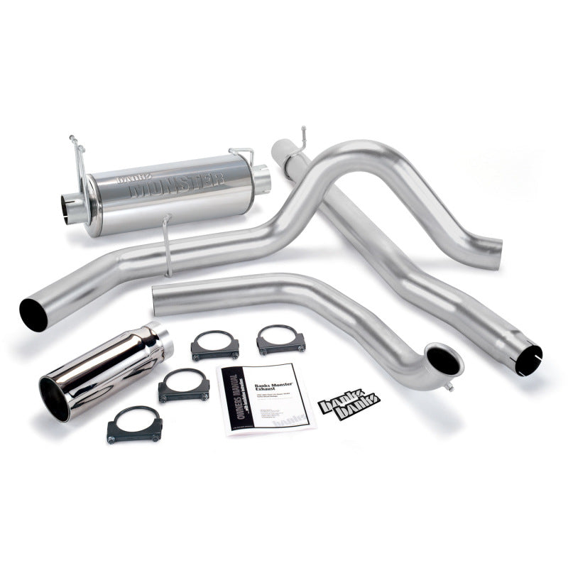Banks Power 99-03 Ford 7.3L Monster Exhaust System - SS Single Exhaust w/ Chrome Tip